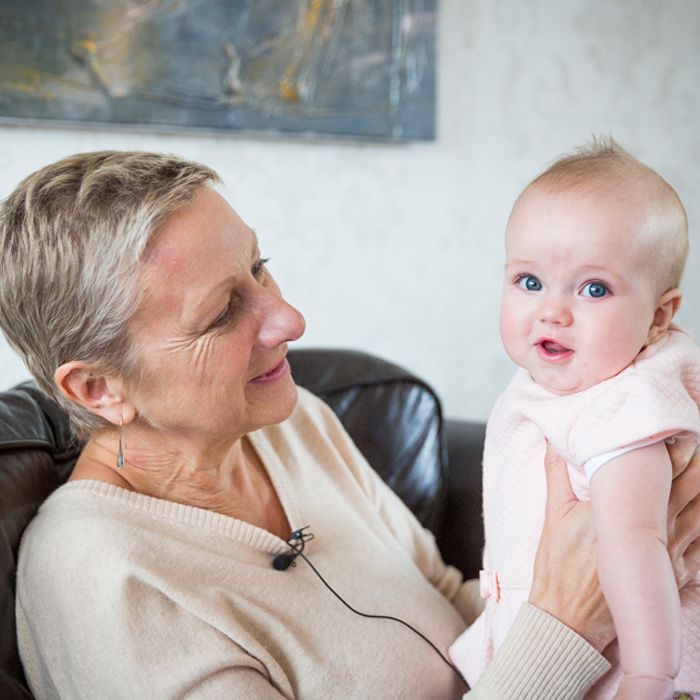 Sandy with her granddaughter